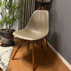 【美品】6/27まで　ダイニングチェア　ワークチェア　ベージュ　...