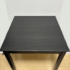 テーブル　IKEA「LERHAMN レールハムン」74×74cm...
