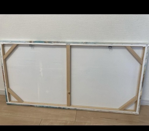 【新品同様】絵画 北欧 100cm インテリア アートパネル ブルー