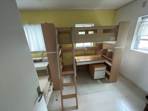 ロフトベッド➕学習机セット