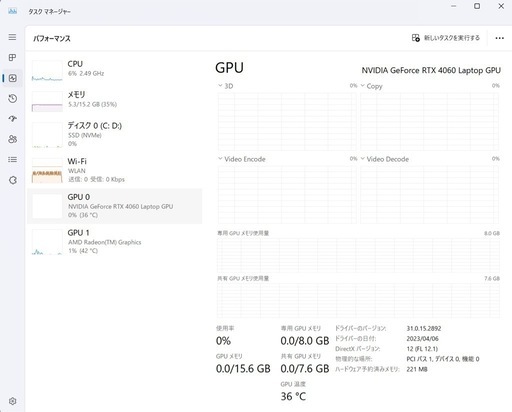 4060 ノートパソコン