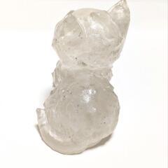 水晶樹脂　猫の画像