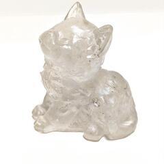 水晶樹脂　猫の画像