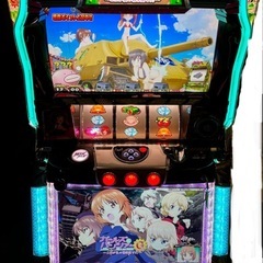 パチスロ実機　ガールズ＆パンツァーG コイン不要 