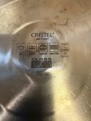 【5点SET】CRISTEL CHERRY TERRACE 鍋3 グリップ、蒸網