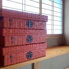 木のトレイ＆朱赤の塗りの入れもの✖️3（中古）