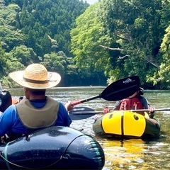 初心者の為のカヤック　パックラフト無料体験会　　筑後川で開催 − 福岡県