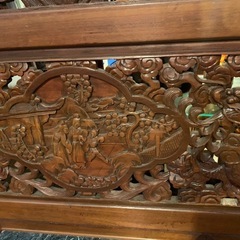 🉐中国高級応接セット　
一時値下げ中　座面は大理石使用　骨董　美術　貴重　　の画像