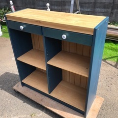 引き出し付きキッチン収納棚 オープンシェルフ 86cm×31cm...
