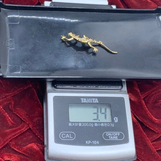 K18 IMPRESSE トカゲ　ペンダントトップ　3.4g