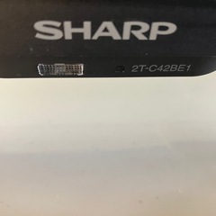 シャープ　SHARP 液晶テレビ  42型　リモコンあり　B-CASカードありの画像