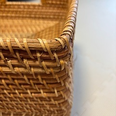 無印良品　重なるラタン角型バスケット・中の画像