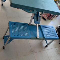 バーベキュー　キャンプ　アウトドア　折り畳みテーブルセットの画像