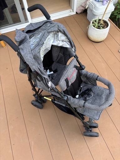 決定kinder wagon二人乗りベビーカー