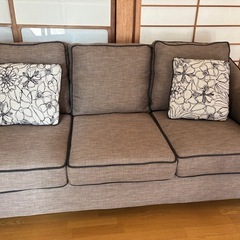 ガラステーブル　応接セットの画像
