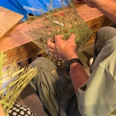 \夏休みワークショップ　竹籠作り/の画像