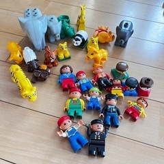 LEGO デュプロ　楽しい動物園 はたらく車の画像