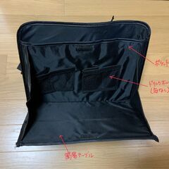 車のシートの背面に取り付けるポケット収納ですの画像