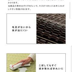 洗えるカーペット ござ 約348×352cm  の画像