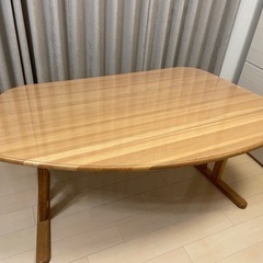 飛騨産業HIDAバゲットシリーズ　テーブル（天板シート付き）&ベンチの画像