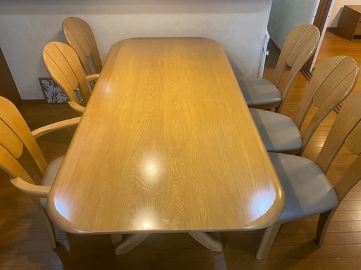 浜本工芸ダイニングテーブルセット（定価45万以上）