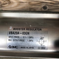 最終値下 エアーコンプレッサー増圧弁(ブースターレギュレター)の画像