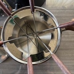 美品チーズフォンデュやチョコレートフォンデュ調理器具の画像