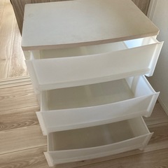 棚、物入れ（ワイドチェスト3段）