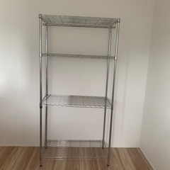 美品　スチールラック4段