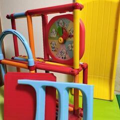 　折りたたみ式アスレチック　滑り台付きジャングルジム　幼児用