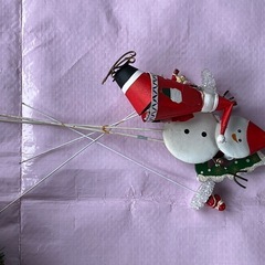 クリスマスの飾り、置物セット の画像