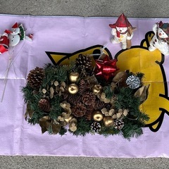 クリスマスの飾り、置物セット の画像
