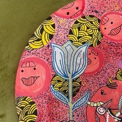 ガネーシャ　アクリル画　30×30　　の画像