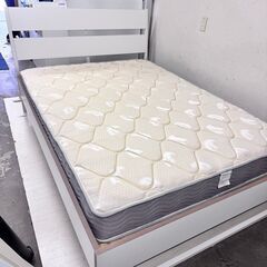  24439  ダブルベッドフレーム マットレスセット IKEA...