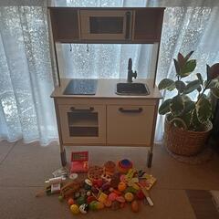 お値引き！【IKEA】子供キッチン+おままごとセットの画像