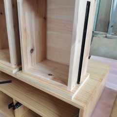 手作り収納引き出し　光沢に仕上げの画像