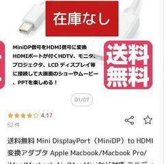 Mini DisplayPort（MiniDP）to HDMI変換アダプタの画像