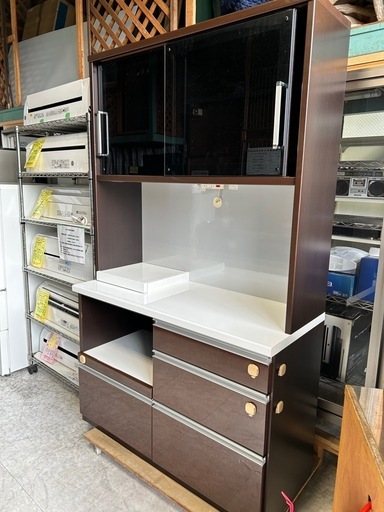 松田家具　食器棚　中古　送料込み 松田家具 ダイニングボード 食器棚 （ 食器棚・キッチンボード