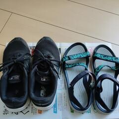 スニーカー　crocsサンダルセット
