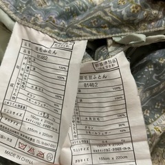 羽毛布団夏合2枚セット 