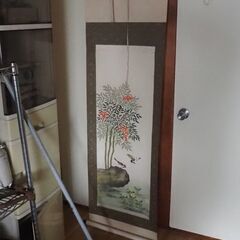 掛け軸、作家物、落款、銘在り、美品、床の間用