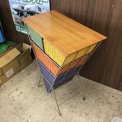 ラタン&アイアン デザインチェストの画像