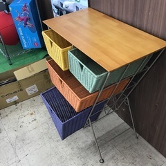 ラタン&アイアン デザインチェストの画像