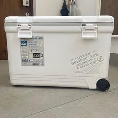 【新品・未使用】伸和 ホリデーランドクーラー 33H W ホワイト 33L 大型 クーラーボックス キャスター付の画像