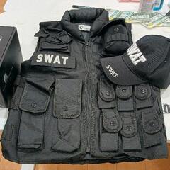 0622-033 SWAT ベストとキャップ コスプレ
