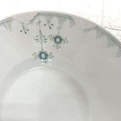 ロイヤルコペンハーゲン カラーエレメンツ セージ ディーププレート グリーン 24cm 深皿 大皿 未使用 保管品 ☆ 札幌市白石区 白石店  の画像