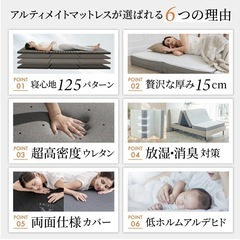 【取りに来てくれる方】シングルベッド　フレーム&マットレスの画像