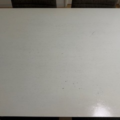 【決まりました】ダイニングセット テーブル120cm　チェア4脚 ！受け渡しは7月末です！の画像