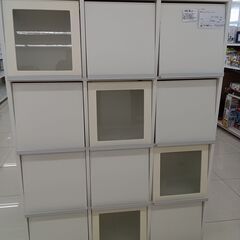 ★ジモティ割あり★  収納棚 ホワイト H162×D43×W11...