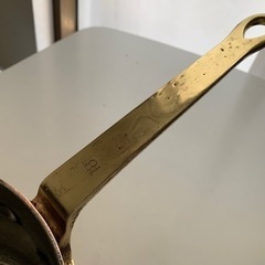 18cm 銅製　深鍋　片手鍋　フランスアンティークの画像